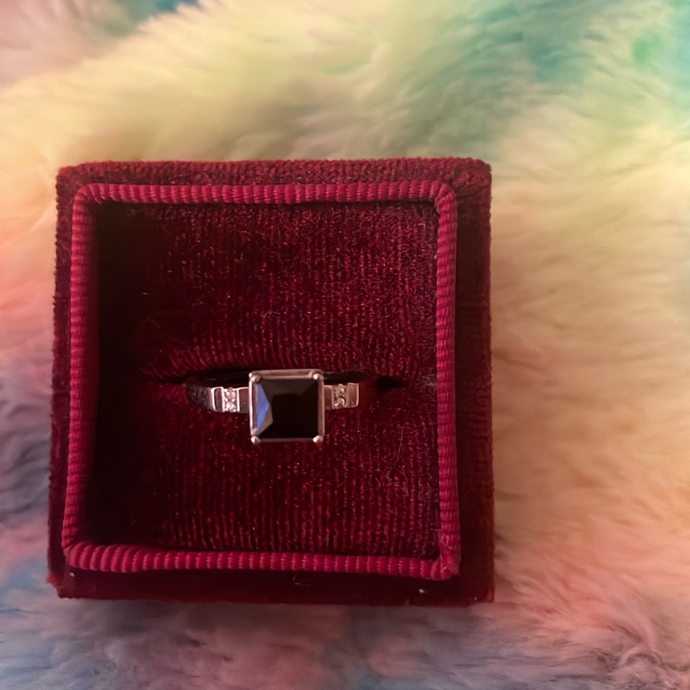Vintage Genuine Natural Sapphire .925 SS Ring